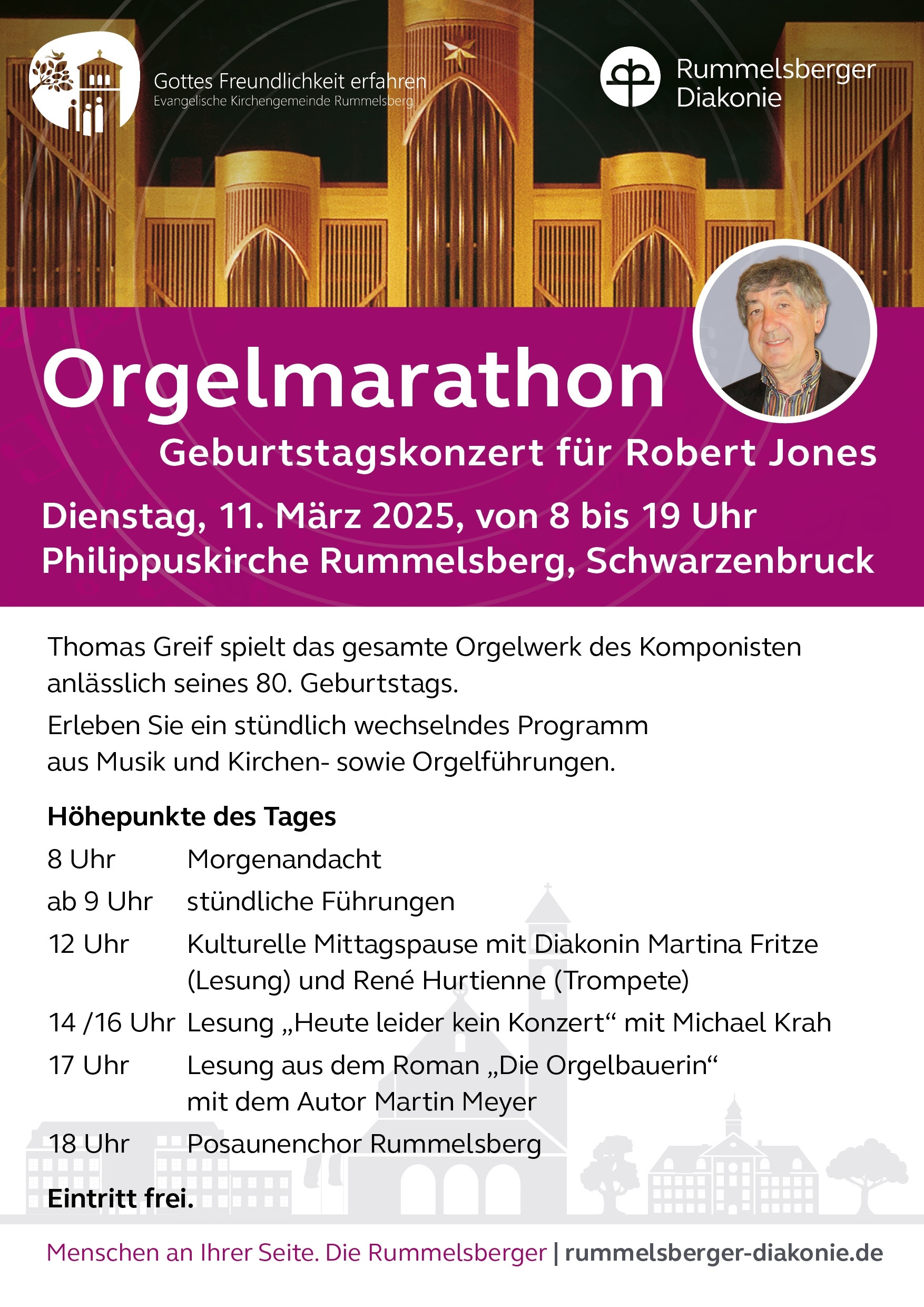 Plakat Orgelmarathon 2025